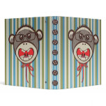 Silly Glasses Sock Monkey Binder