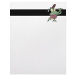 silly golfing golfer frog cartoon letterhead
