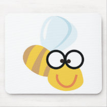 silly goofy bumble bee mousepads