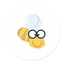 silly goofy bumble bee stickers