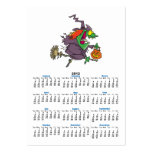silly goofy halloween witch toon business cards
