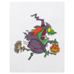 silly goofy halloween witch toon flyers
