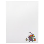 silly goofy halloween witch toon letterhead