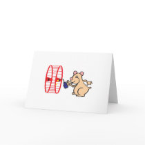 silly hamster oiling wheel