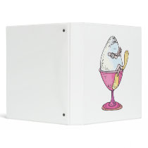 silly hard boiled egg character binders