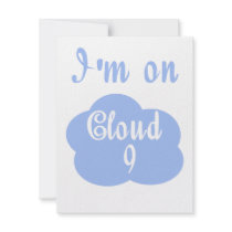 Silly I'm on cloud nine t-shirts and gifts. Invitations