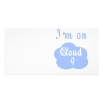 Silly I'm on cloud nine t-shirts and gifts. Personalized Photo Card