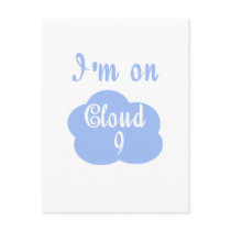 Silly I'm on cloud nine t-shirts and gifts. Postcards