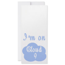 Silly I'm on cloud nine t-shirts and gifts. Full Color Rack Card
