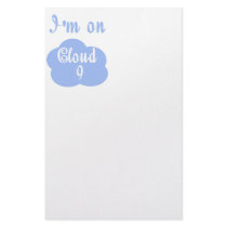 Silly I'm on cloud nine t-shirts and gifts. stationery