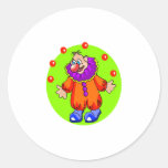 Silly Juggling Clown Sticker