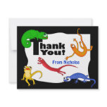Silly Leaping Lizard Thank You Note Personalized Invites