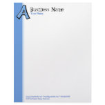 Silly Letter A blue Letterhead