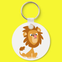 Silly Lion! cartoon keychain