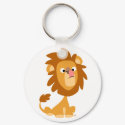 Silly Lion! cartoon keychain