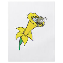 silly little bee in daffodil personalized flyer
