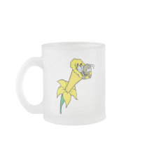 silly little bee in daffodil coffee mugs