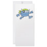 silly little blue pirate monster rack card