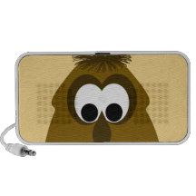 Silly Little Dark Orange Monster Portable Speakers