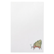 silly little hermit crab customized stationery