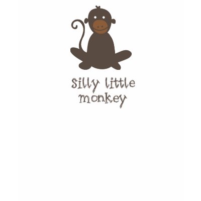 Silly Little Monkey Tee Shirts by awahl_designs