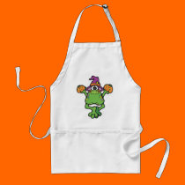 silly little witch frog aprons