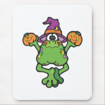 silly little witch frog mousepads