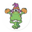 silly little witch frog stickers