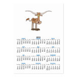 silly longhorn cow cartoon character business card template