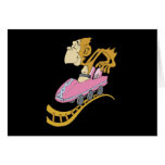silly monkey in roller coaster cards