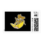 silly monkey peeling banana postage