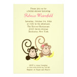 Silly Monkeys 5x7 Bridal Shower Invitation invitations