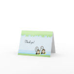 Silly Monkeys Twins Folded Thank you notes Card