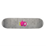 silly monster sticking out tongue skate deck