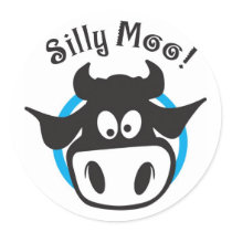 silly moo sticker