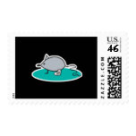 silly mouse with broken leg postage