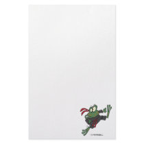 silly ninja frog cartoon stationery
