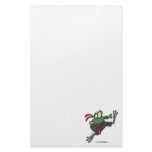 silly ninja frog cartoon stationery