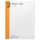 Silly Number 2 orange Letterhead