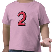 Silly Number 2 red Kids T-shirt