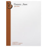 Silly Number 3 chocolate Letterhead