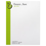 Silly Number 3 green Letterhead