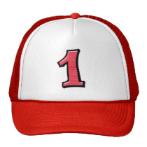Silly Numbers 1 red Hat hats