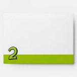 Silly Numbers 2 green Envelope