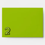 Silly Numbers 2 green Envelope