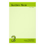 Silly Numbers 2 green Stationery