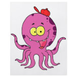 silly octopus wearing baseball cap hat flyers