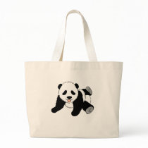 Silly Panda Canvas Bag