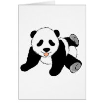 Silly Panda Greeting Cards