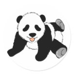 Silly Panda Sticker